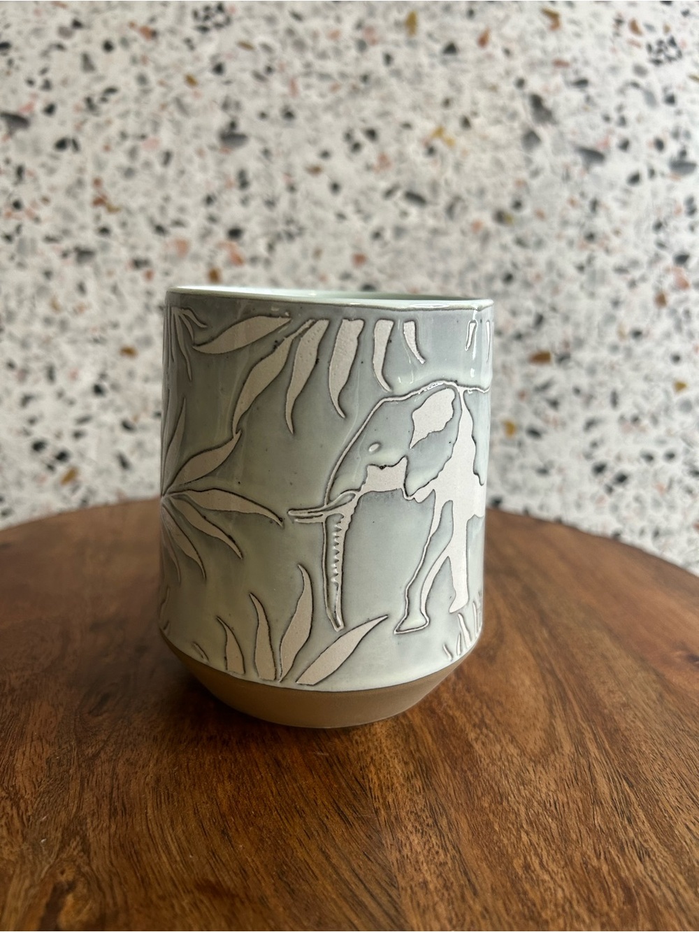 Vintage Pier 1 Imports celadon and terracotta collections